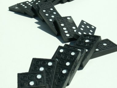 Dominoes falling clipart