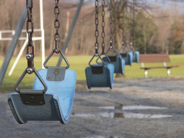 Empty swings clipart