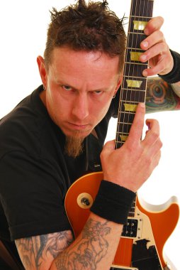 ağır metal gitarist