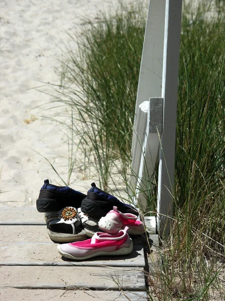På stranden — Stockfoto