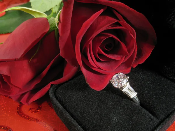 Валентинская помолвка — стоковое фото