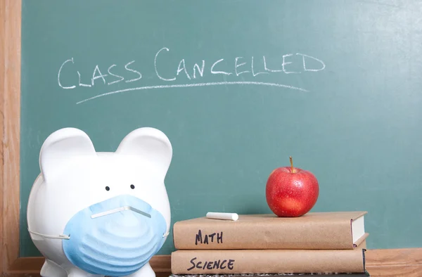 Class cancelled for swine flu — Stock Photo, Image