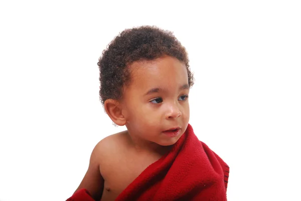 Multi-racial bebê envolto em um cobertor — Fotografia de Stock