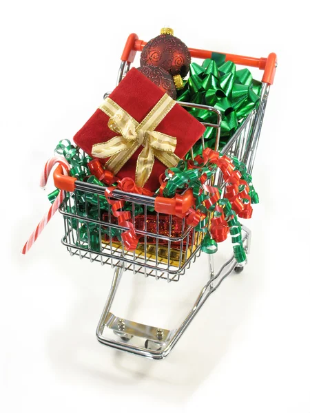Winkelen voor Kerstmis goodies — Stockfoto