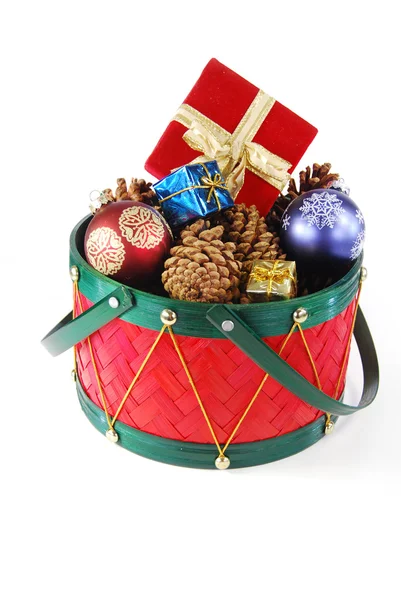 Christmas drum — Stock Photo, Image