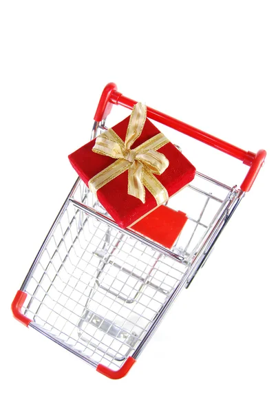 Single red present — Stock Photo, Image