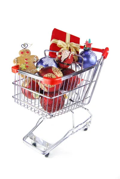 Christmas shopping for fun — Stock Photo, Image