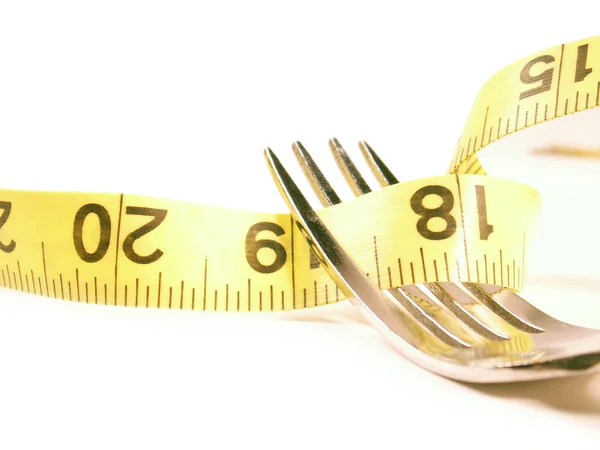 Dieta su una forchetta — Foto Stock