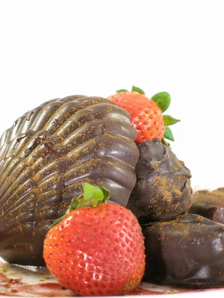 Chocolate seashell — Stock Photo, Image
