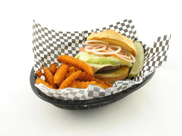 Hamburger in stile Diner — Foto Stock