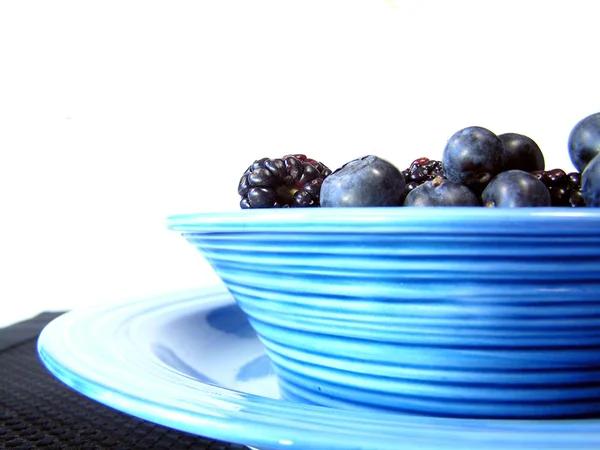 Bowl of black and blue — Stock Photo, Image