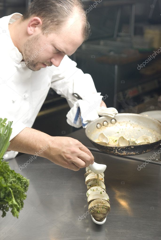 Working chef