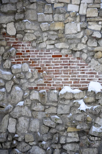 Кам'яна стіна старим — стокове фото