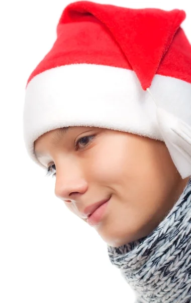 Boy with Santa — Stock Photo, Image