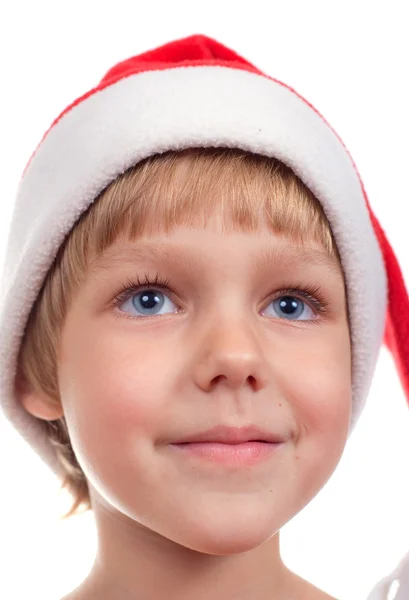 Little girl with Santa — Stock Photo, Image