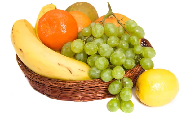 Basket with fruit — Stock Photo, Image