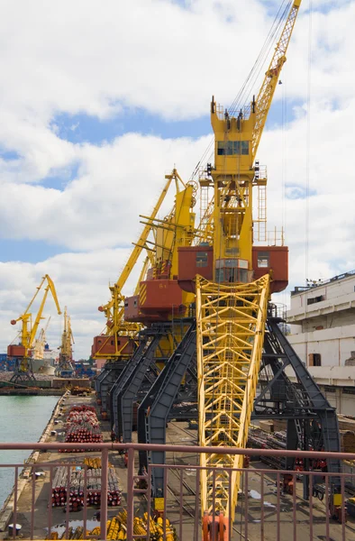 stock image Port cranes