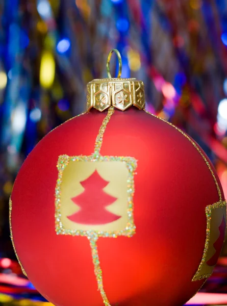 Piros labdát a karácsony — Stock Fotó