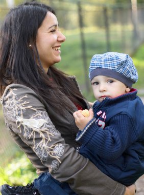 Anne ve bebek çocuk