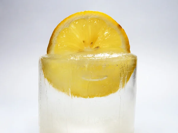 Citron v ledu — Stock fotografie