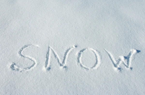 Текст SNOW — стоковое фото