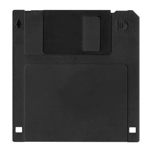 Disco floppy nero anteriore . — Foto Stock