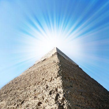 Egyptian pyramid in Giza. clipart