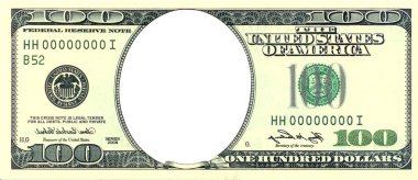 Crisis banknote frame. clipart