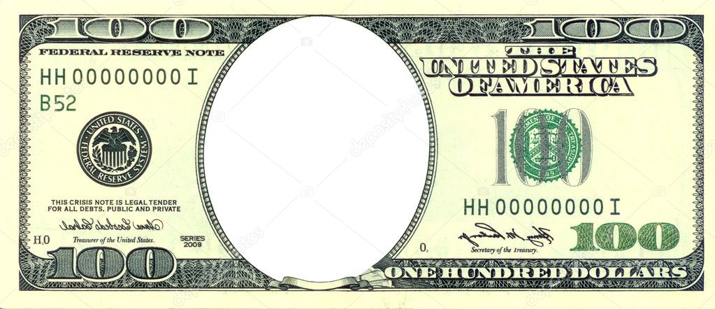 Crisis banknote frame.