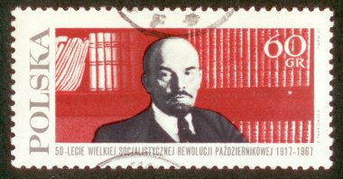 Postage stamp from Poland. clipart