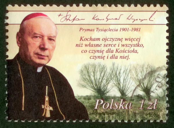 Postal stamp of Poland. Royalty Free Stock Photos