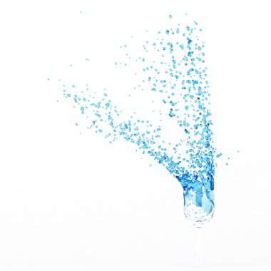 Blue splashes clipart