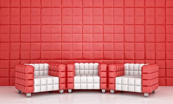 Three armchairs — Stock Photo, Image