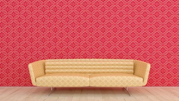 Gold sofa — Stock Photo, Image