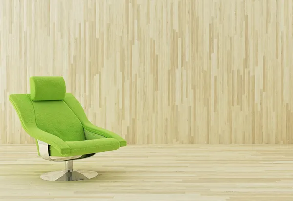 緑の肘掛け椅子 — ストック写真
