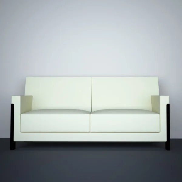 Sofá branco — Fotografia de Stock