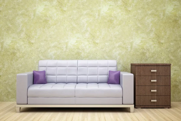 Gray sofa — Stock Photo, Image