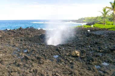 Blowhole at Nakalele Point clipart