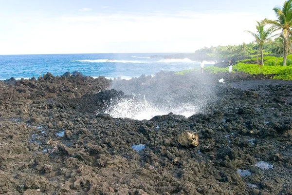 stock image Blowhole at Nakalele Point