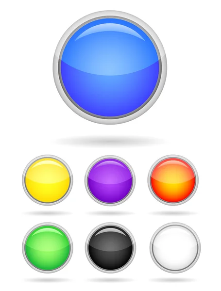 Круглая кнопка — стоковый вектор