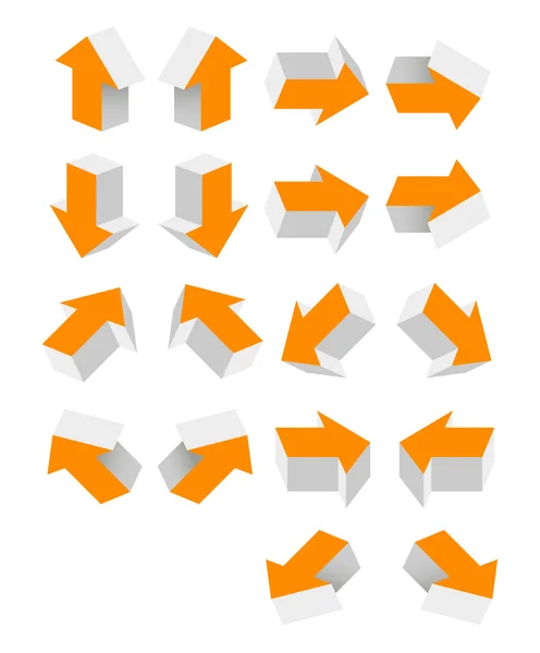 Orange arrow — Stock Vector