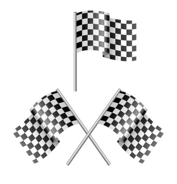 Checkered flag clipart