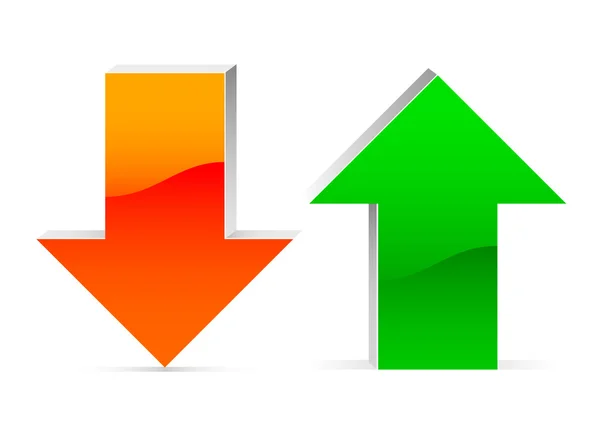 Up and down arrow — Stock Vector