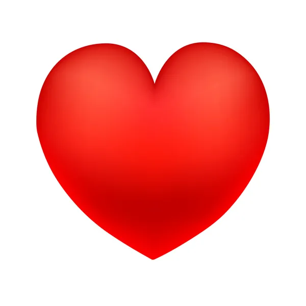 Grote rode hart — Stockvector