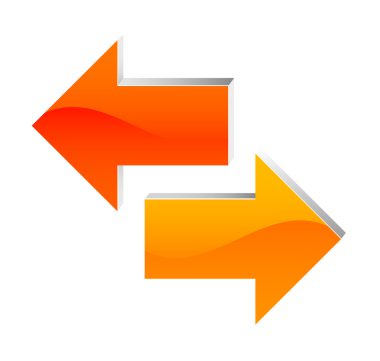 Right and left arrow clipart