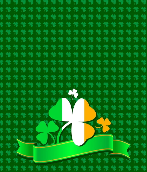 St. Patrick Karte — Stockvektor