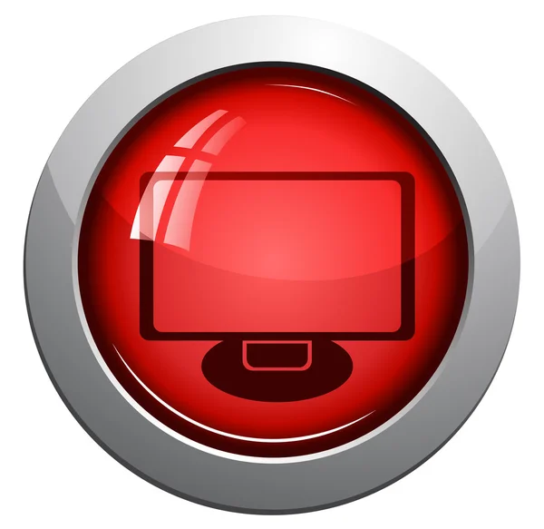 Icono vectorial del monitor — Vector de stock