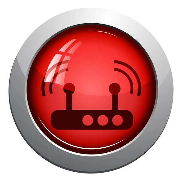 Icona del router wireless — Vettoriale Stock
