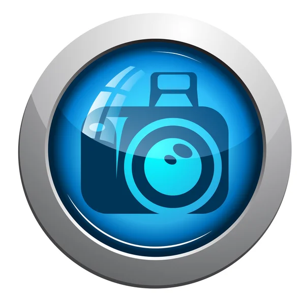 Vector pictogram van foto-camera — Stockvector