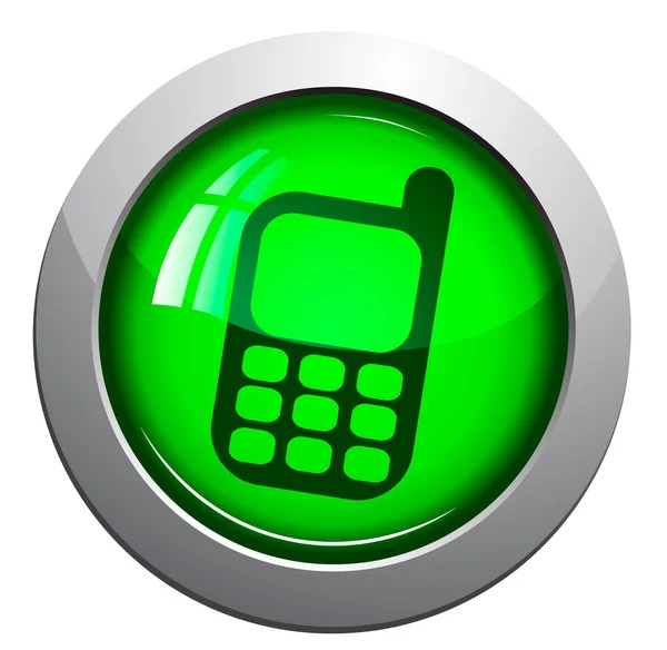 Vector icon of telephone — Stock Vector